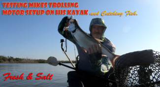 Testing a New Trolling Motor Kayak Setup! | Poles and Paddles